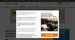 Desktop Screenshot of dailykos.com